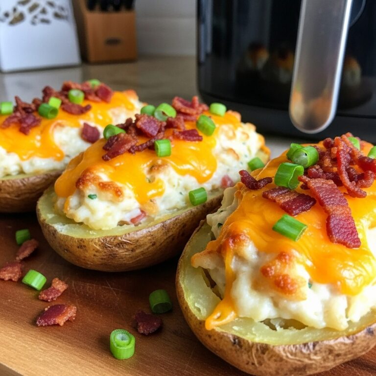 Air Fryer Twice Baked Potatoes