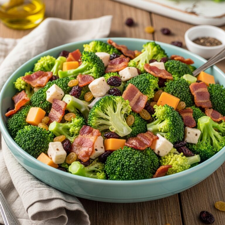 Broccoli Salad with Turkey Bacon Recipe