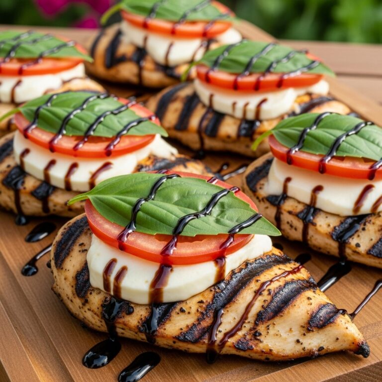 Caprese Grilled Chicken with Balsamic Reduction Recipe