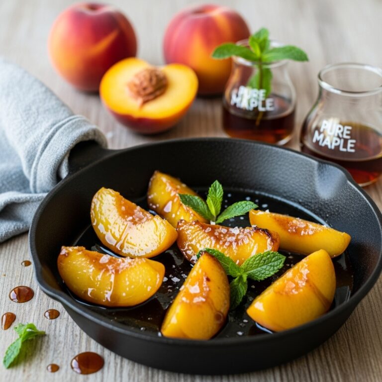Caramelized Skillet Peaches