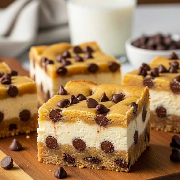 Chocolate Chip Cheesecake Bars