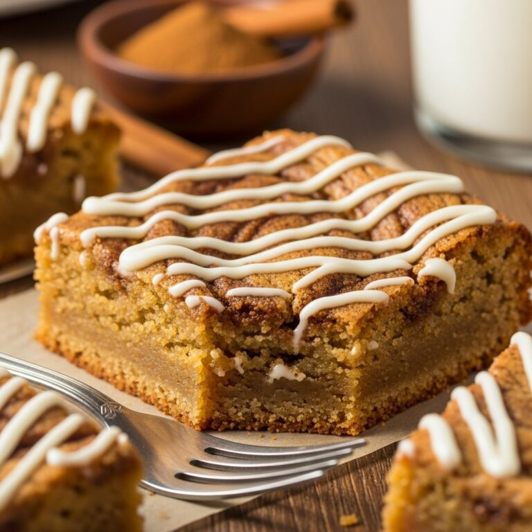 Cinnamon Roll Blondies