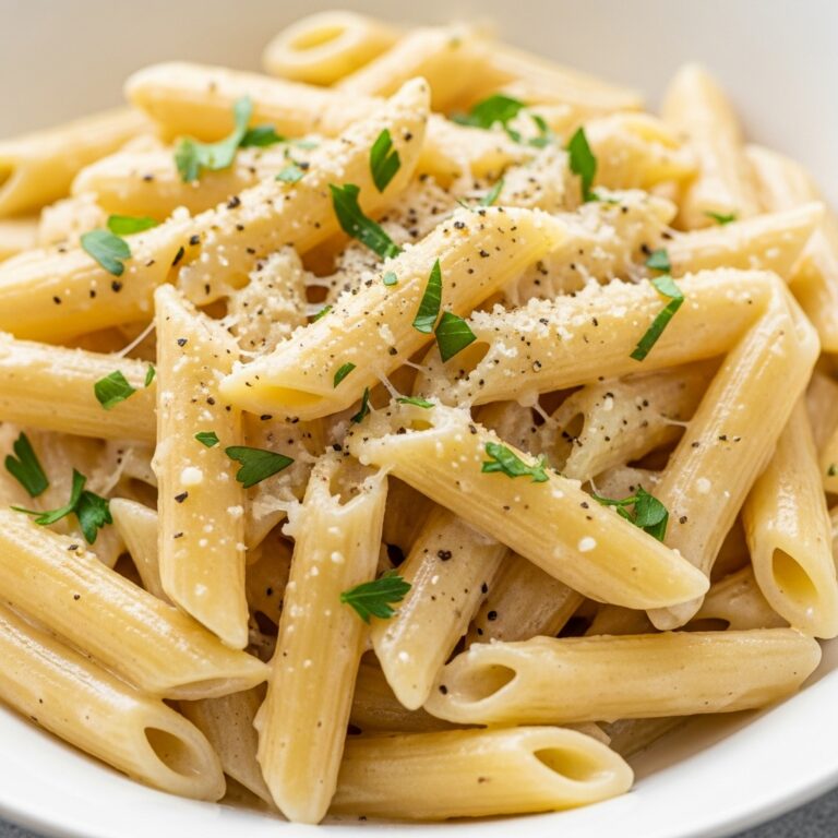 Creamy Garlic Penne Pasta