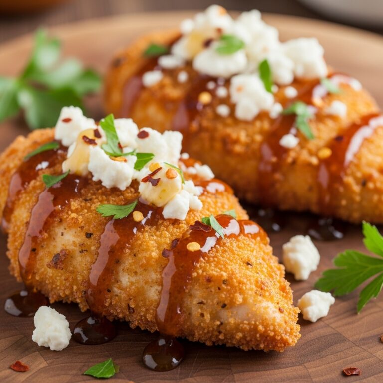 Crispy Hot Honey Feta Chicken Recipe