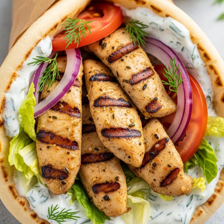 Greek Chicken Gyros