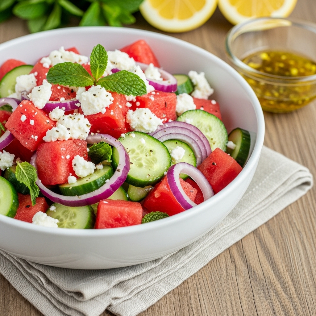 Greek Watermelon Salad