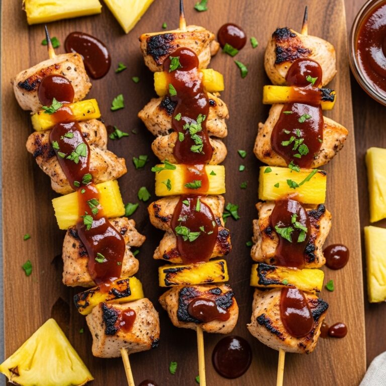Hawaiian Chicken Kabobs