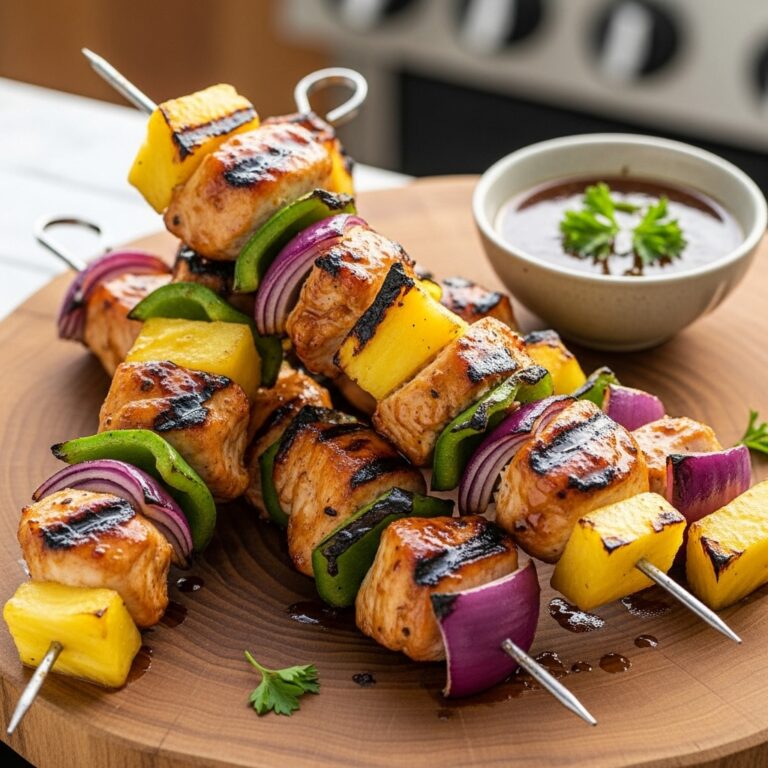 Hawaiian Chicken Kebabs
