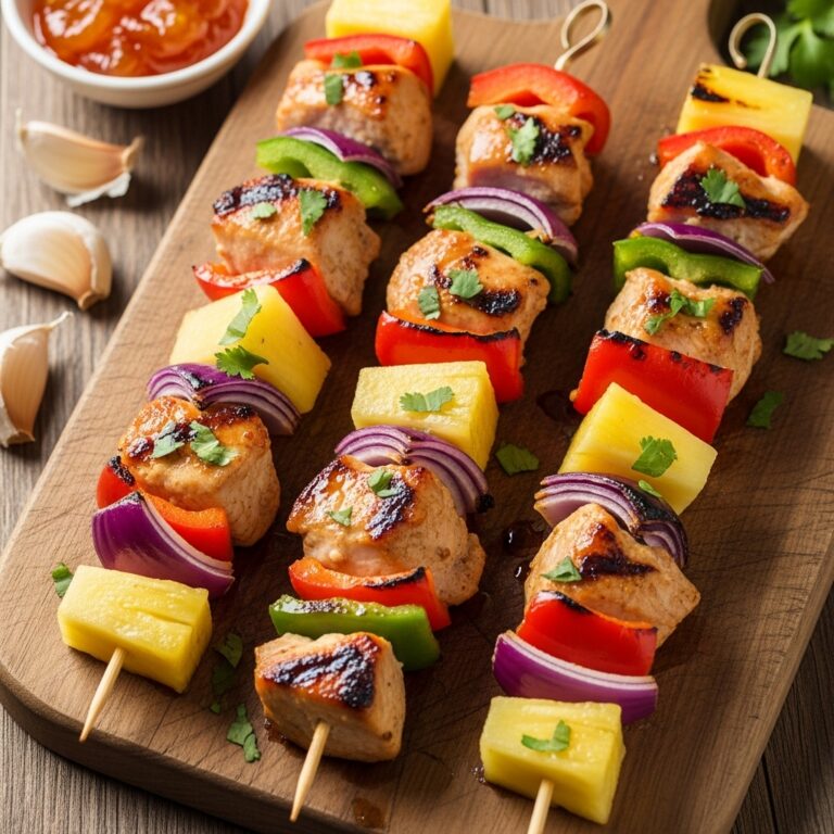 Hawaiian Chicken Skewers
