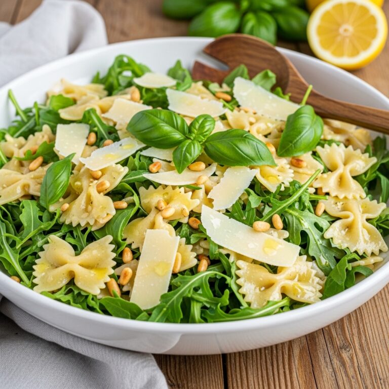 Lemon Basil Parmesan Pasta Salad
