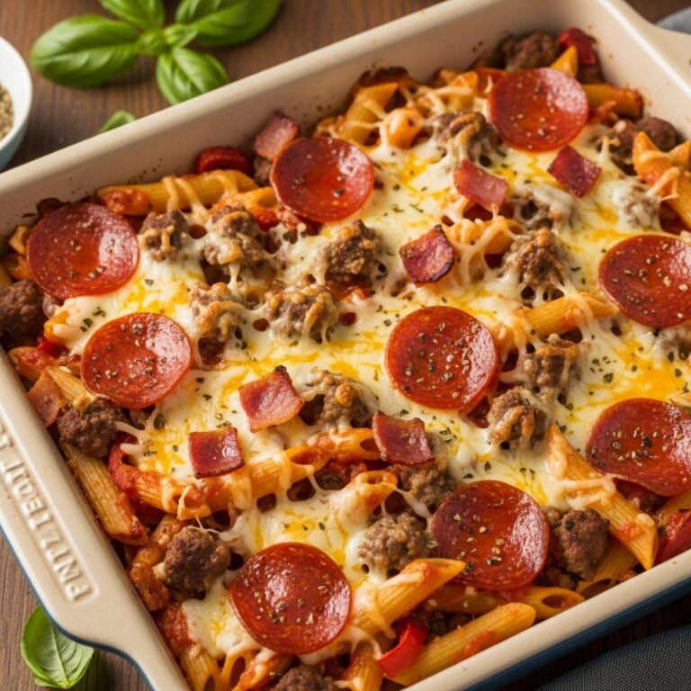Meat Lovers Pizza Casserole Recipe