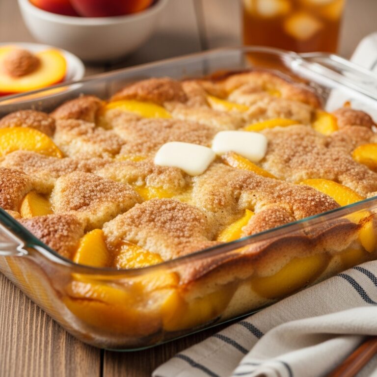 Peach Dump Cake