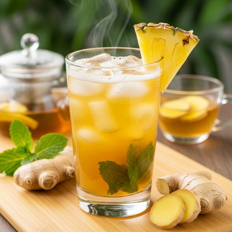 Pineapple Ginger Iced Tea