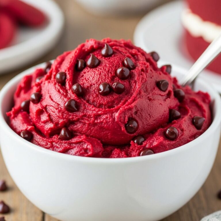 Red Velvet Edible Cookie Dough Recipe