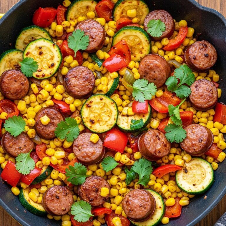 Sausage and Veggies Skillet – 30 Minute One-Pan Meal