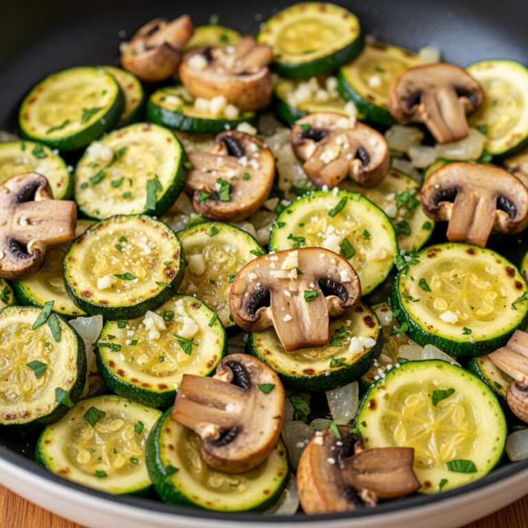 Skillet Zucchini and Mushrooms