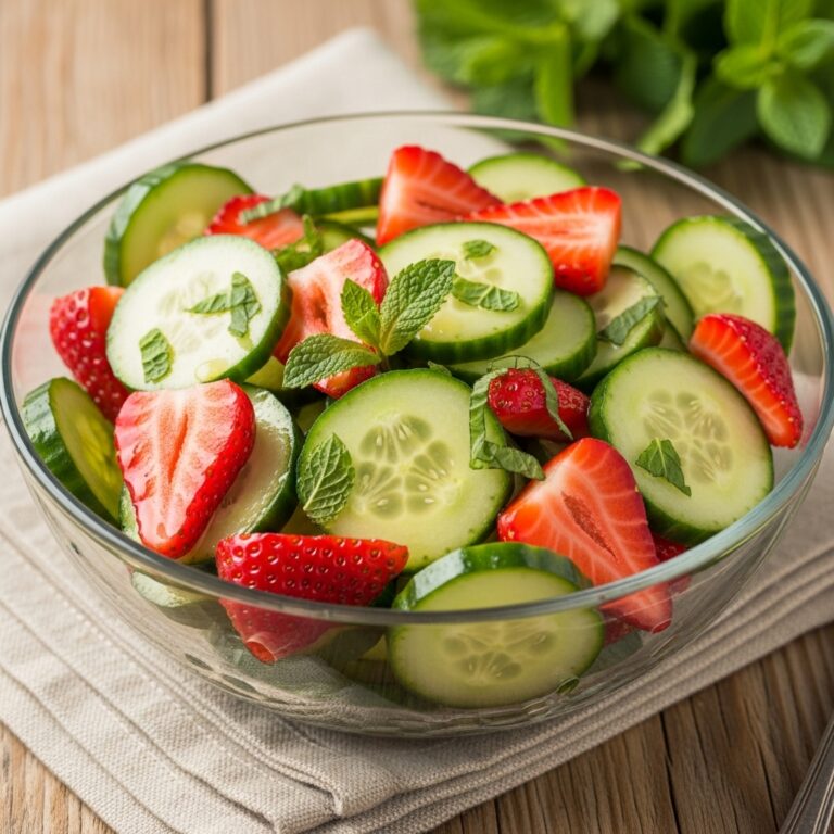 This Cucumber Strawberry Salad