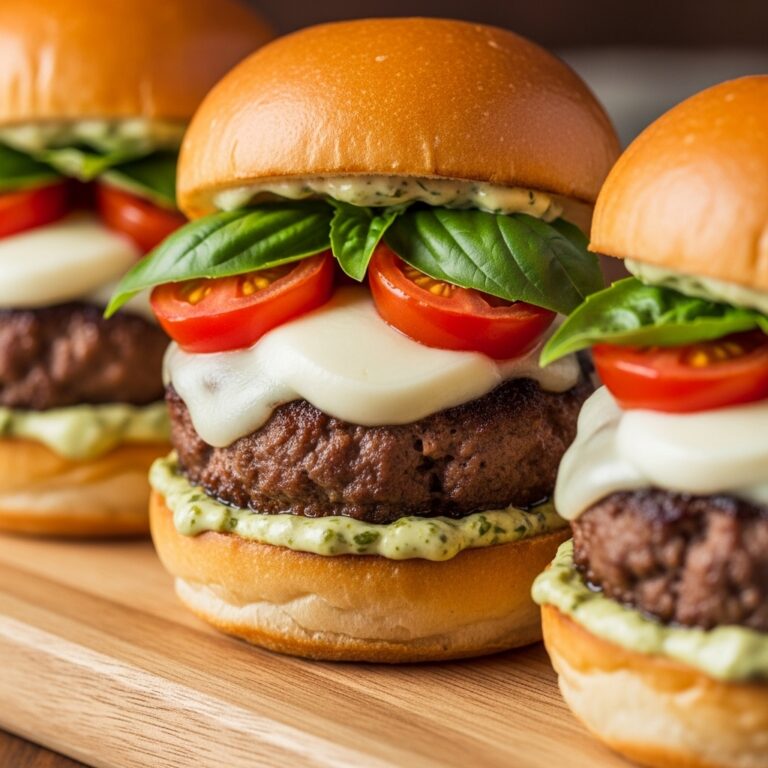 Tomato Pesto Chicken Sliders