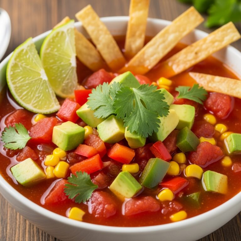 Tortilla Soup with Corn