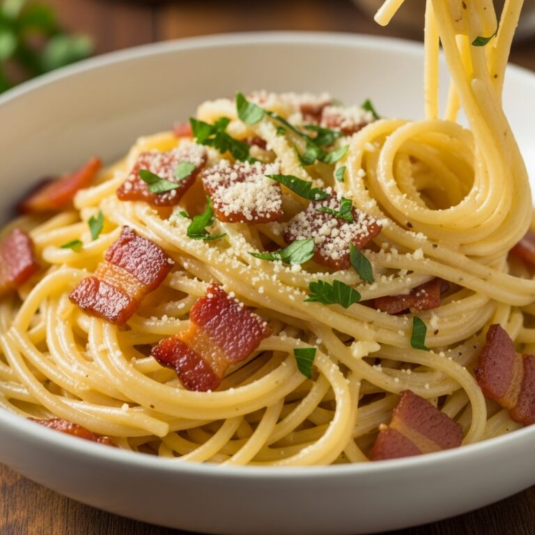 Turkey Bacon Carbonara
