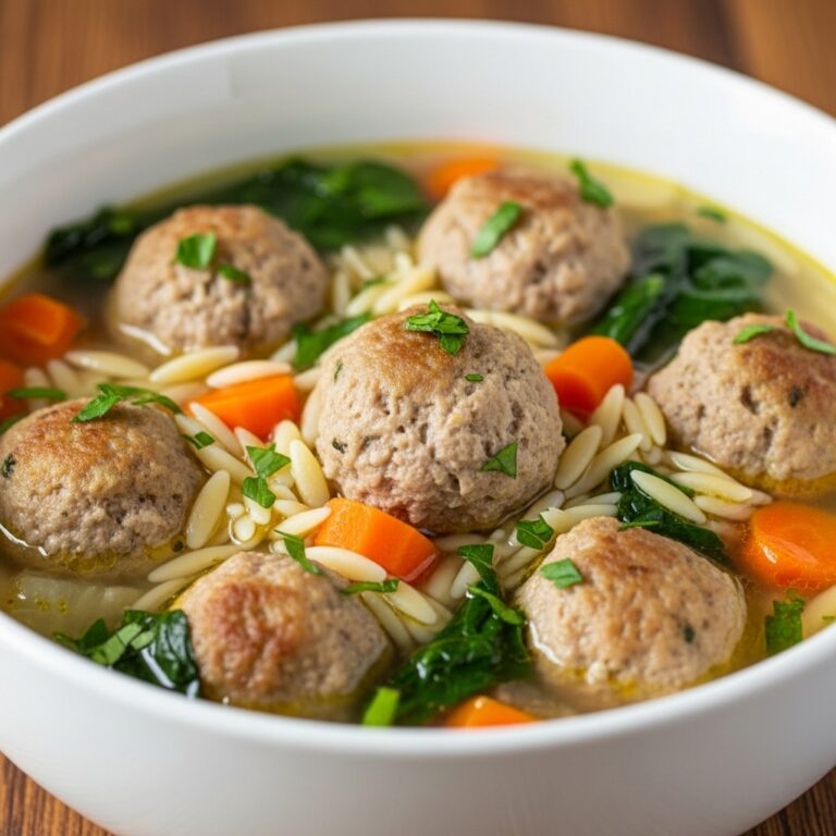 Turkey Meatball Wedding Soup