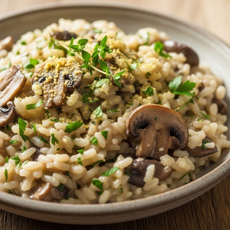 Vegan Mushroom Risotto