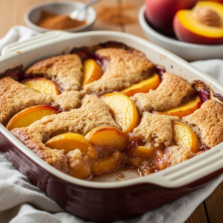Vegan Peach Cobbler