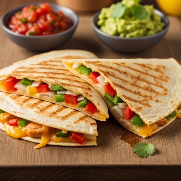 Veggie Chicken Quesadillas