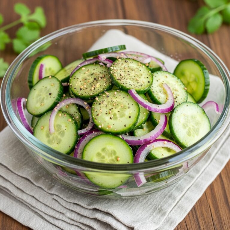 Vinegar Cucumber Salad