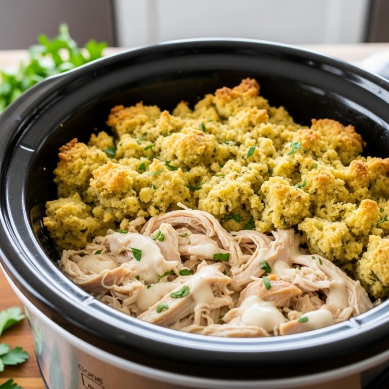 1980s Slow Cooker Chicken and Stuffing