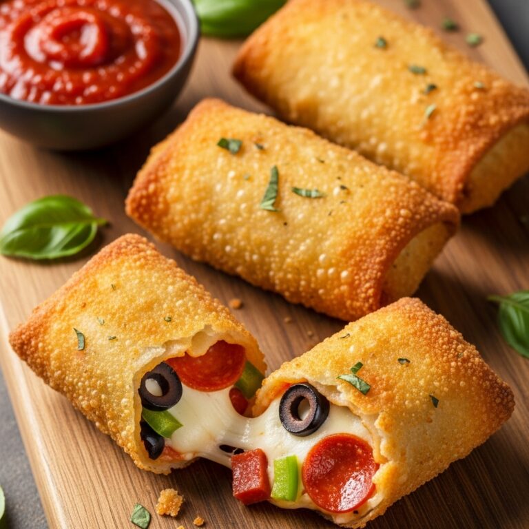 Air Fryer Pizza Egg Rolls