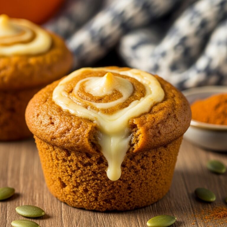 Best Swirled Pumpkin Cream Cheese Muffins