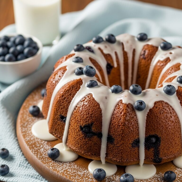 Blueberry Breakfast Bundt Cake