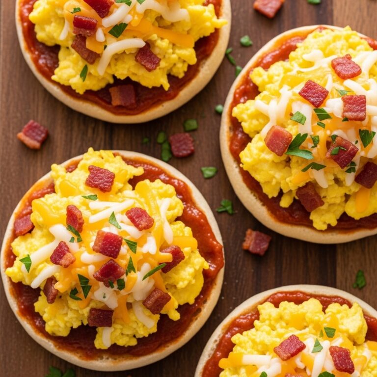 English Muffin Breakfast Pizzas