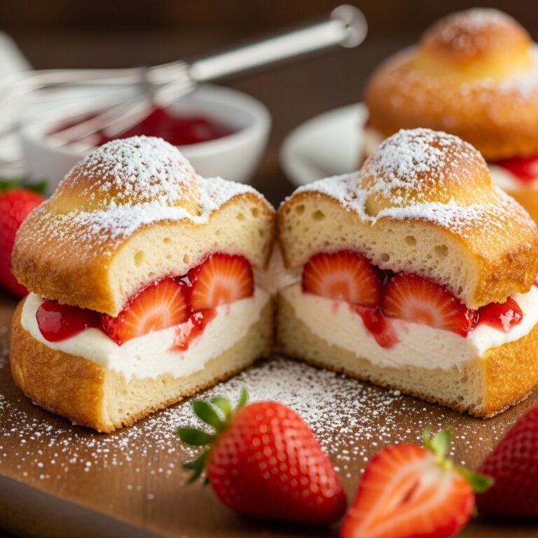Fried Strawberry Cheesecake Sandwiches
