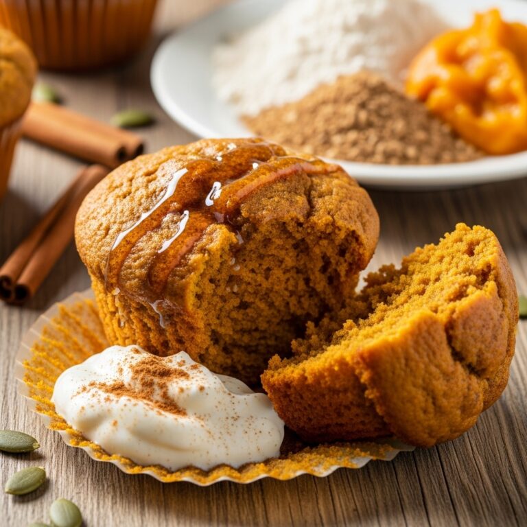 Healthy Greek Yogurt Pumpkin Muffins