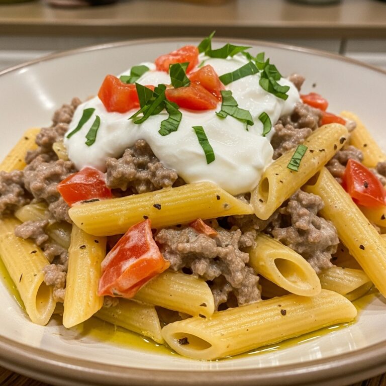 High Protein Creamy Beef Pasta Recipe for Quick Weeknight Dinners
