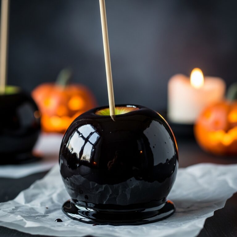 Poison Toffee Apples for Halloween
