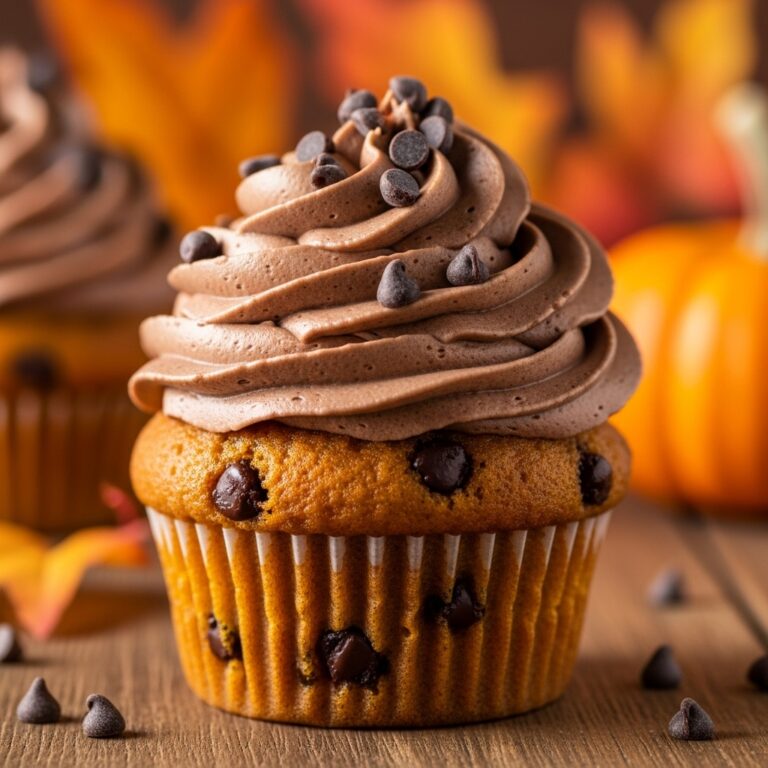 Pumpkin Chocolate Chip Cupcakes
