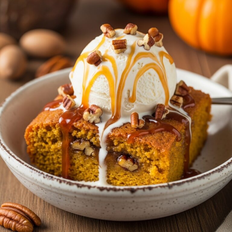 Pumpkin Pecan Cobbler