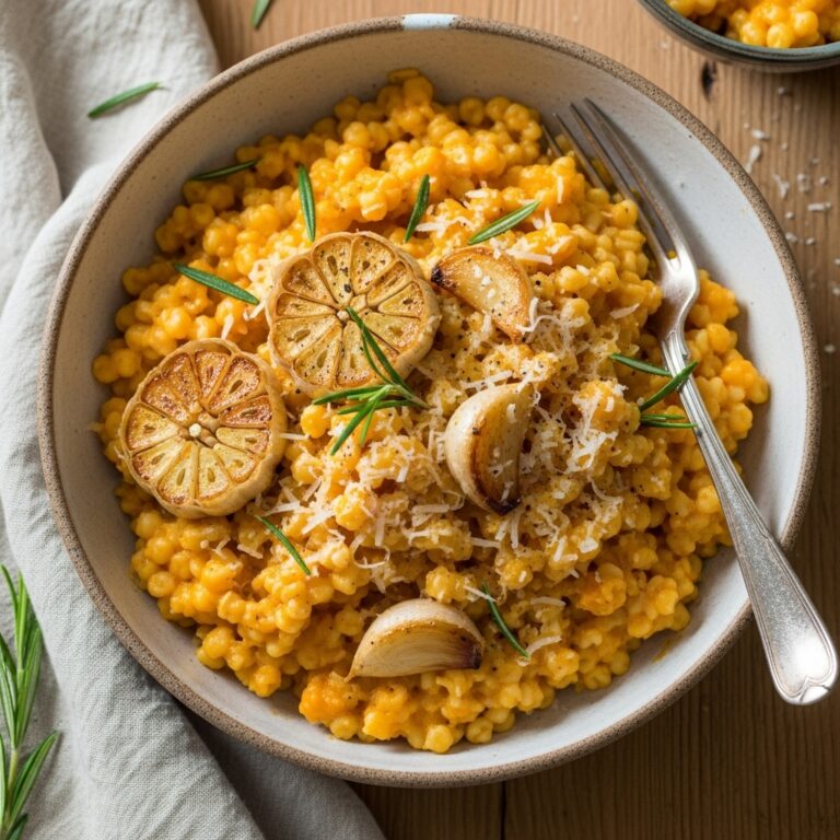 Roasted Pumpkin and Garlic Pasta