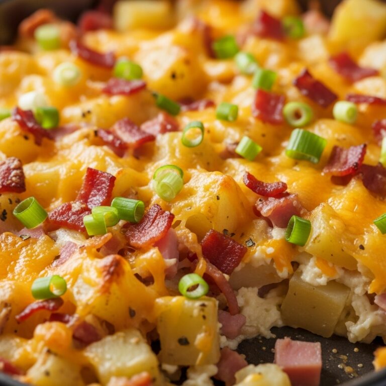 chicken ham amp Turkey Bacon Cheesy Potatoes